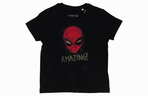 T-shirt Enfant Bio - Spider-man  - Taille 10 Ans - Noir